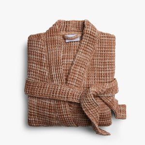 Parachute Waffle Robe , Terra (Brown / Red), Large